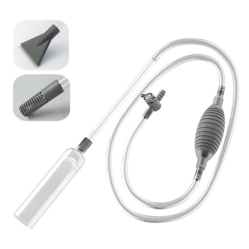 Aquarium Siphon mit Durchflussregelung und Fischnetz
