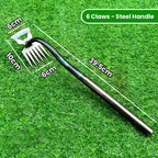 Stainless steel weed remover with ergonomic handle