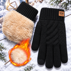 Damenhandschuhe Thermo-Fleece mit Touchscreen-Spitzen