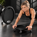 Bauchtrainer Scheibe drehbar 360 Grad mit Rollen