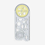Multifunctional Geometry Ruler with Protractor