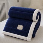 Kuscheldecke Flanell mit Lammwoll-Rückseite