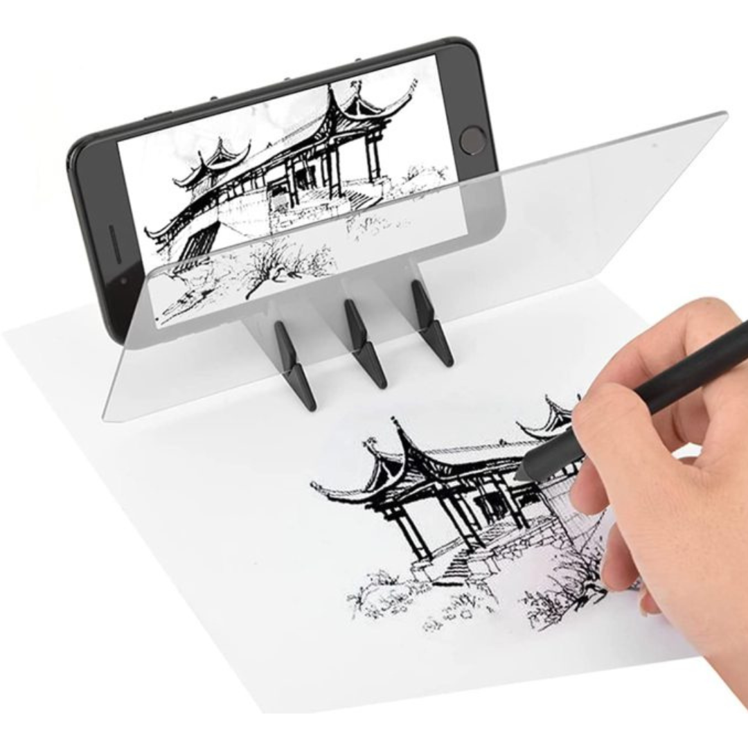 Zeichen-Projektor mit Smartphone-Halter für einfaches Nachzeichnen