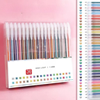 Glitter gel pen set with 1.0-mm ballpoint tip - 8 to 48 colors