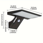Solar-LED-Wandleuchte mit Bewegungsmelder & Fernbedienung