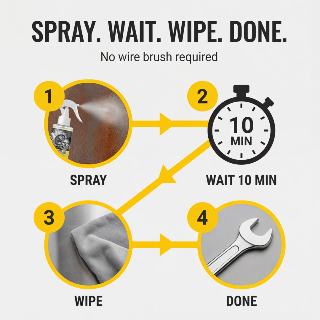 Rust Remover Spray – Dissolves Rust Without Scrubbing