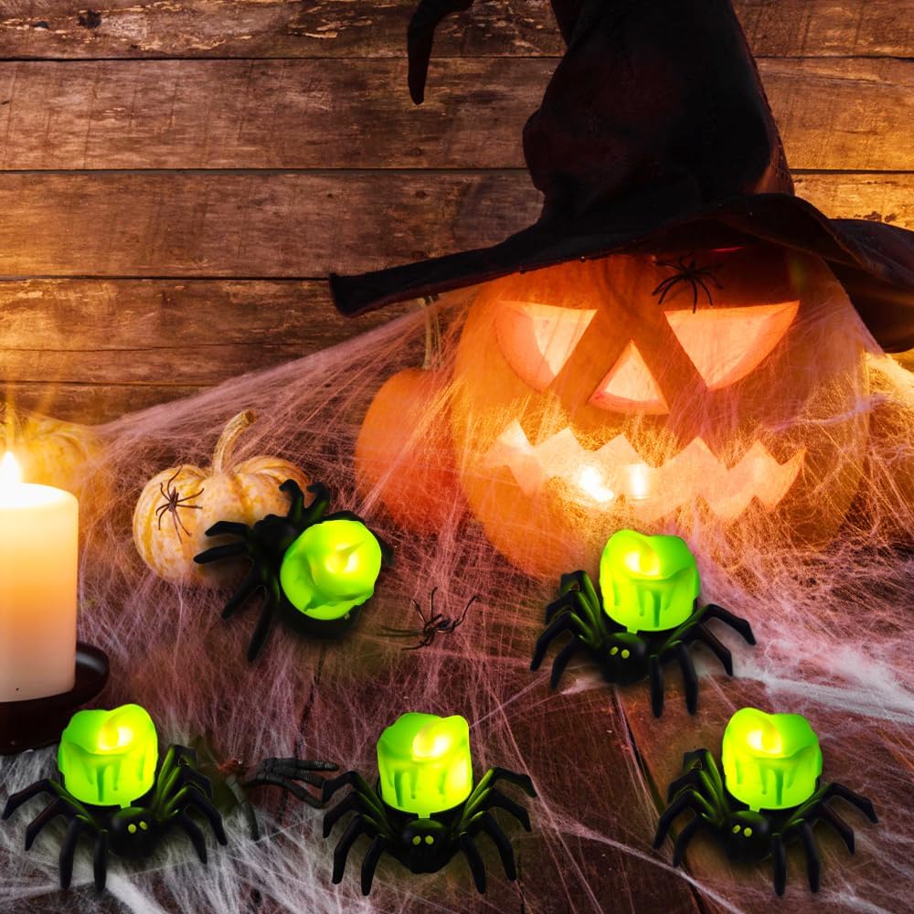 LED-Spinnenlichter Halloween