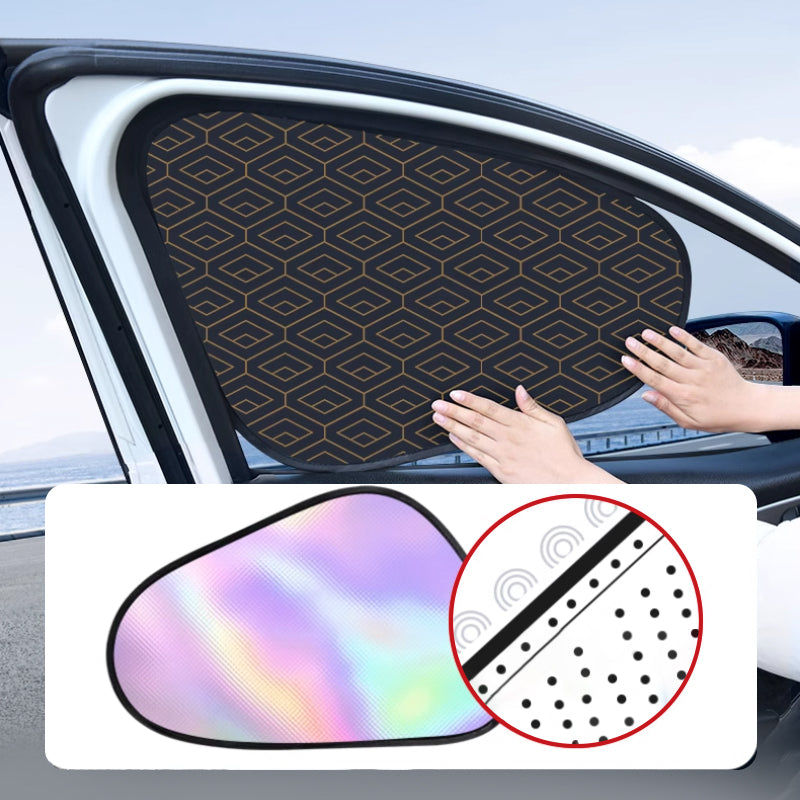 Car sunshade with UV protection – 4-piece set