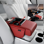Car Center Armrest with USB Charging – Cup Holder & Storage