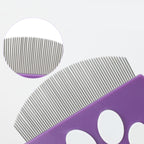 Pet comb with paw print handle