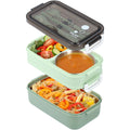 3-tier bread box with soup container and cutlery