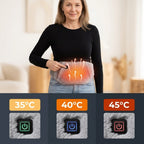 Heated belt hand and stomach warmer with 3 temperature levels, USB