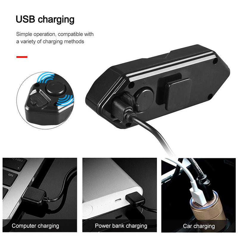 Bicycle rear light with remote control and turn signal