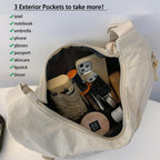 Nylon Crossbody Bag with Multiple Compartments – Lightweight and Practical