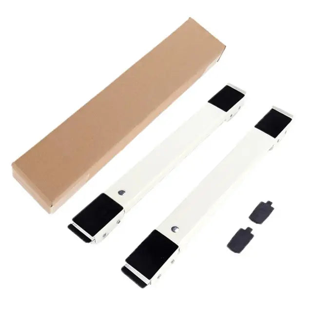 Adjustable roller base for heavy household appliances