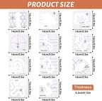 Quilting-Schablonen Set mit 11 Vorlagen für Freies Nähen