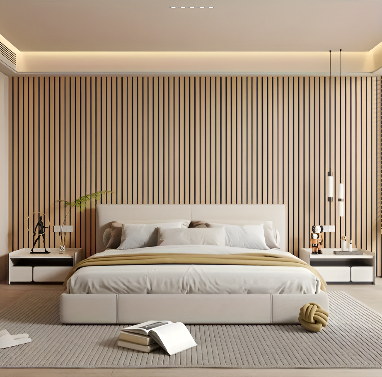 Self-Adhesive 3D Wall Panel with Wood Look