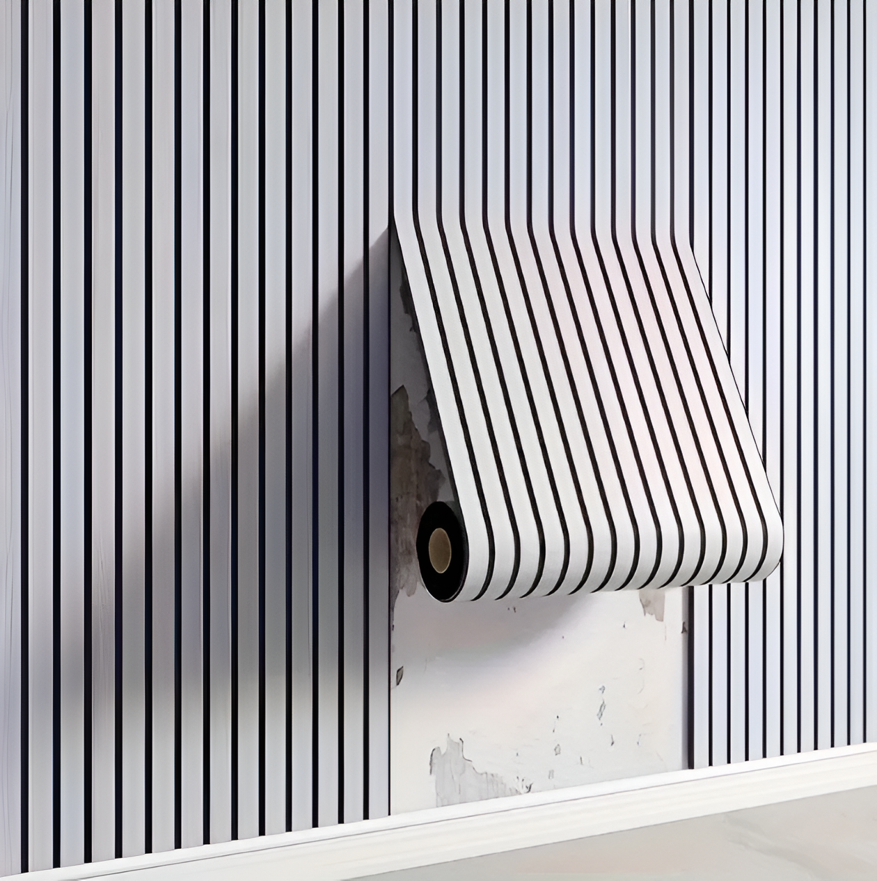 Self-Adhesive 3D Wall Panel with Wood Look