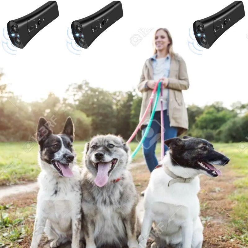Ultraschall-Hundetrainer gegen Bellen mit LED-Licht