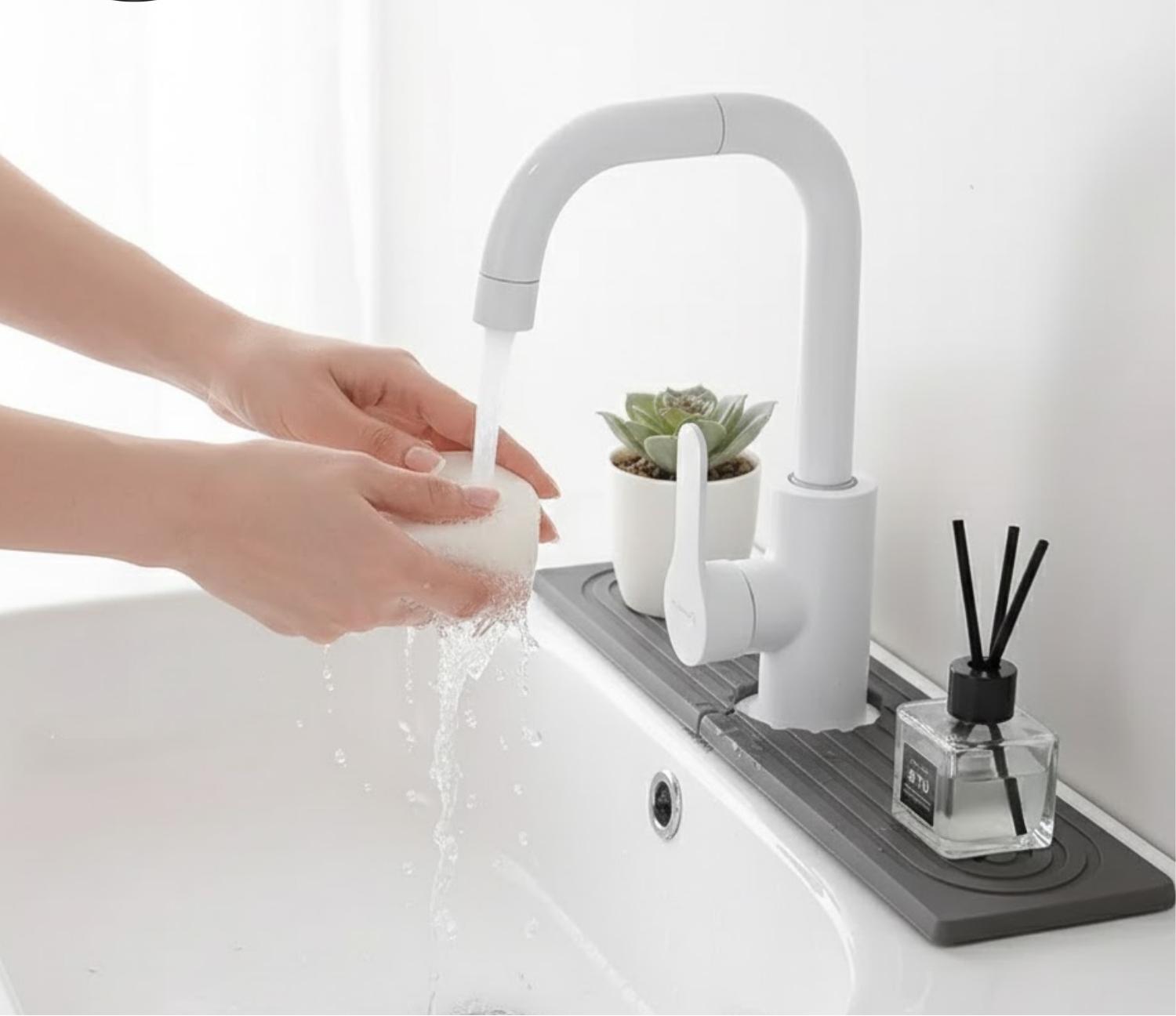 Matte made of diatomaceous earth – absorbent for kitchen and bathroom