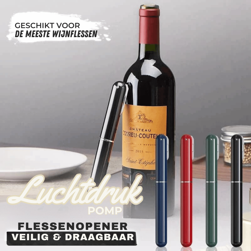 Luftdruck-Korkenzieher – Jede Flasche mühelos öffnen