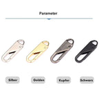 Metal Zipper Pull Universal - Set of 10