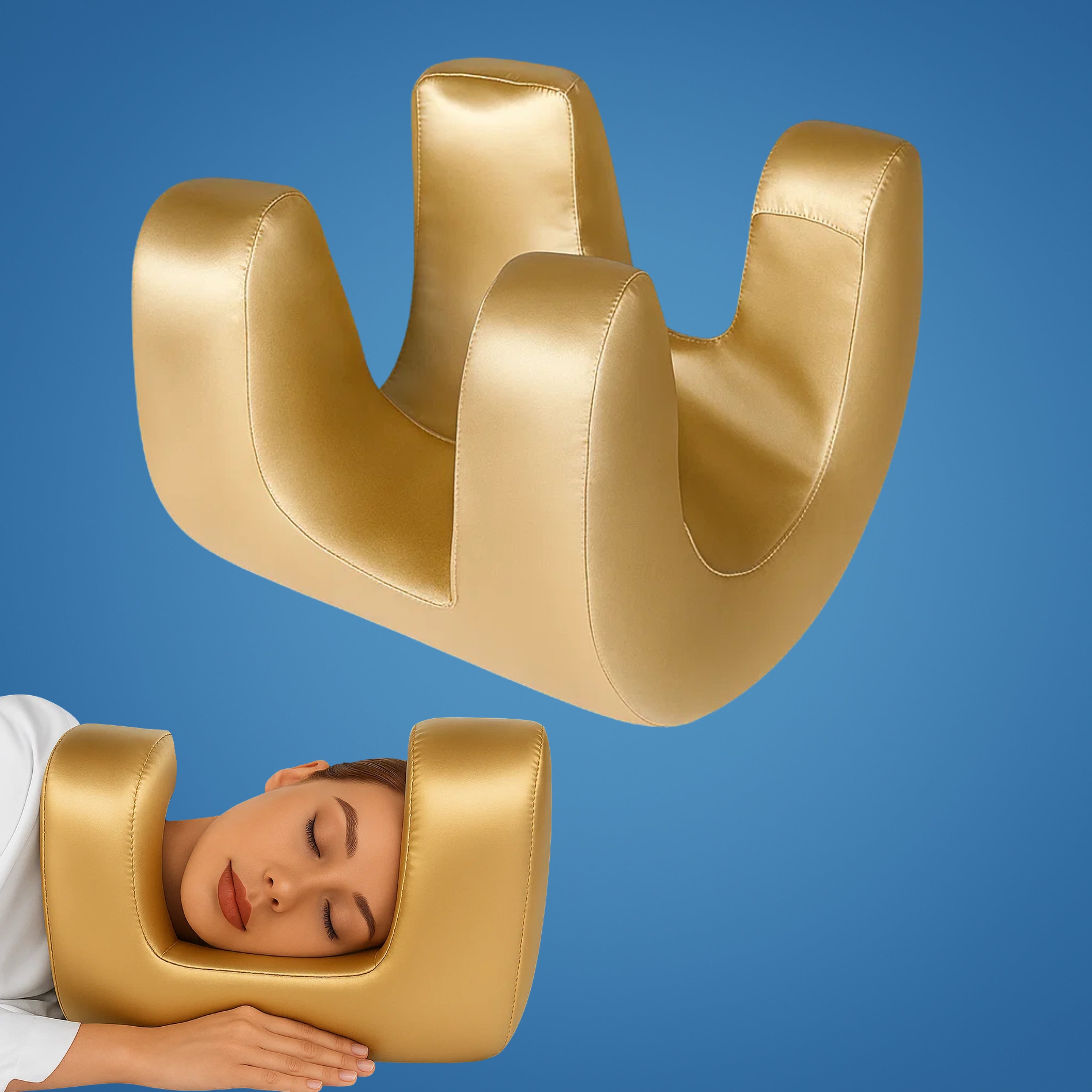 Schönheitskissen für Seitenschläfer - Anti-Falten Memory Foam