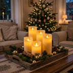 Flameless LED candles with flickering light – 6 designs, sets of 3 to 12 pieces