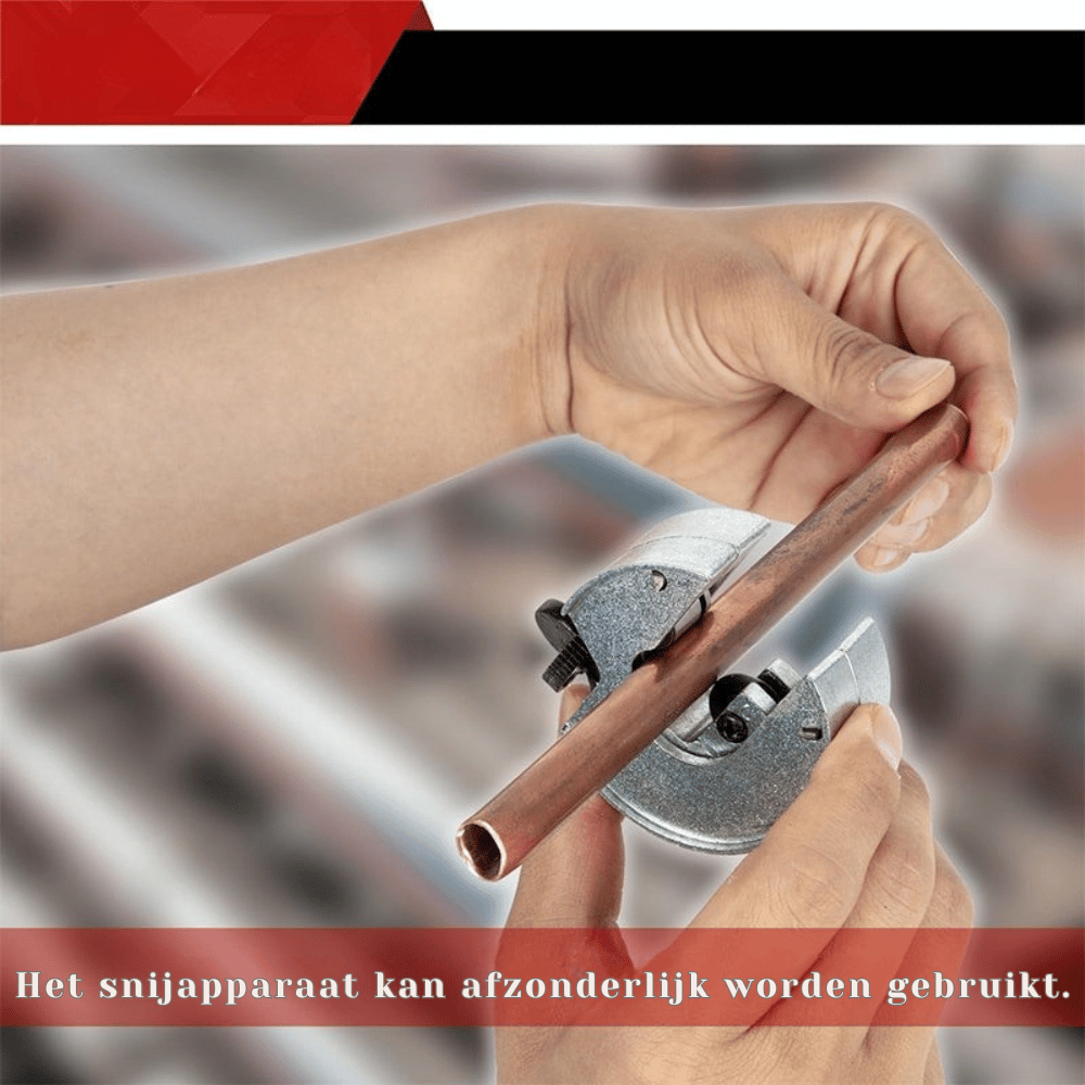 Ratel-Pijpsnijder met ergonomische handgreep