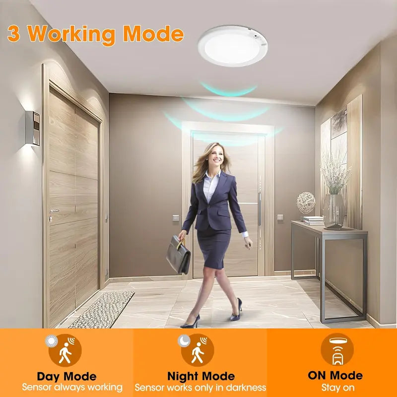 LED-Deckenleuchte mit Bewegungsmelder – Magnetische Montage
