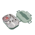 Lunchbox Edelstahl mit 3 oder 4 Fächern