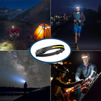 Stirnlampe COB LED mit Gestenerkennung
