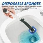 Toilet Brush with Disposable Sponge Heads – Hygienic System