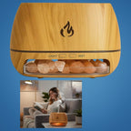 Humidifier with Salt Stones – LED Lighting and Ultrasonic