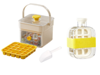 Ice cube tray with pressure release