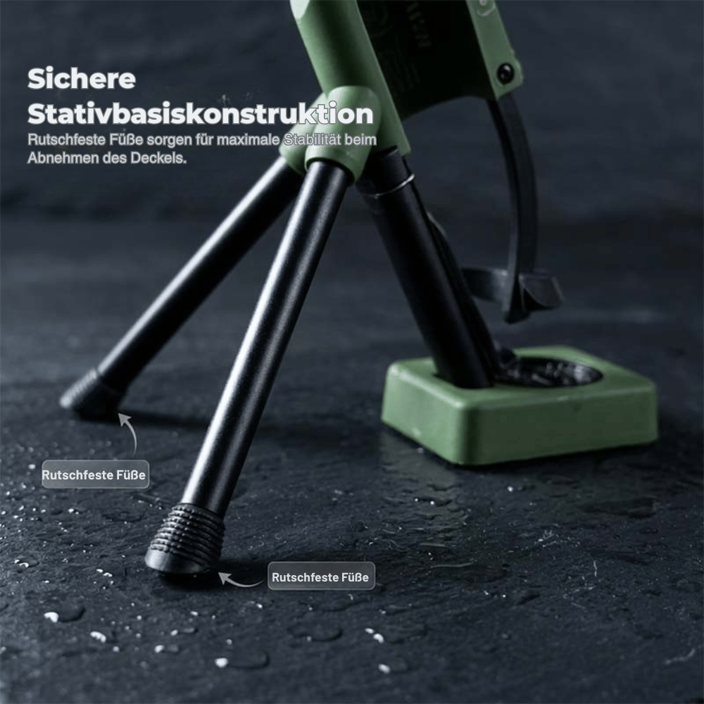 Flaschenöffner Militär-Stil mit Stativ – Kraftvoll und stabil
