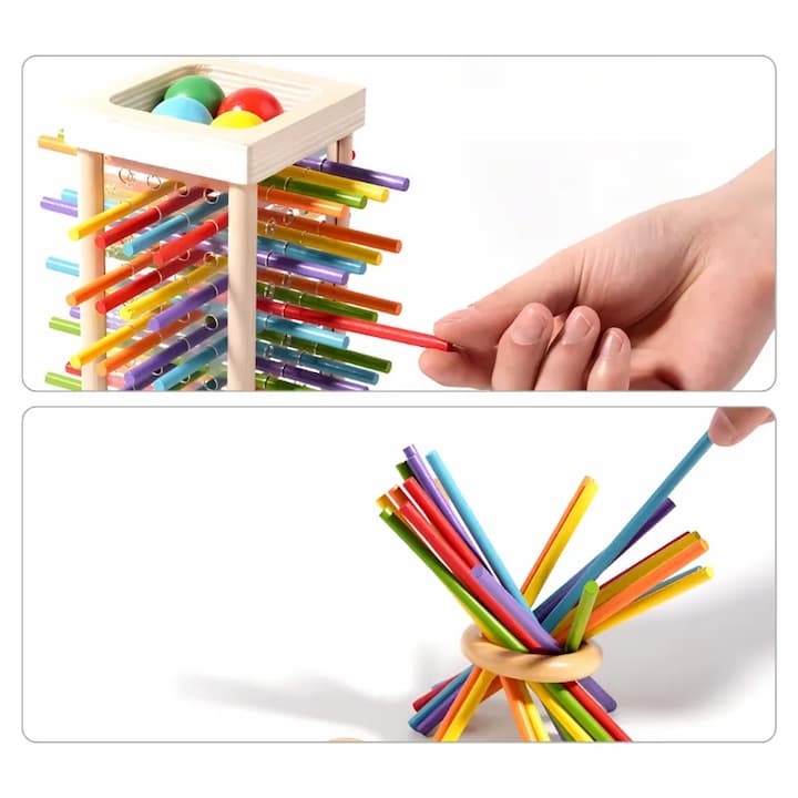 Wooden Ball Tower Game – Concentration & Fine Motor Skills