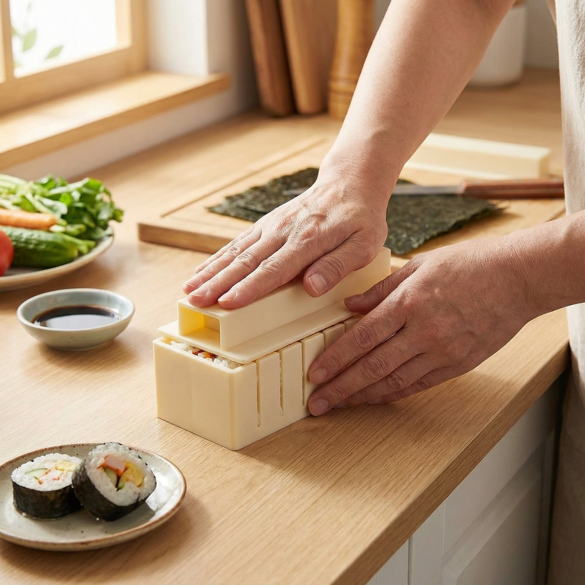Sushi-Form-Set – Gleichmäßige Rollen ganz ohne Rolltechnik
