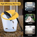 Multiple-catch mouse trap with sliding platform for bucket