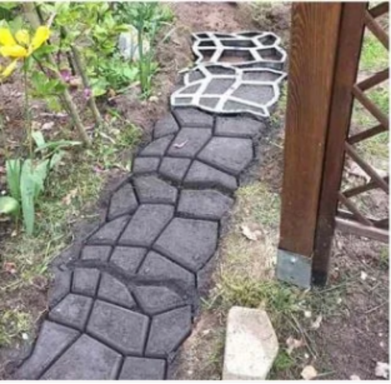 Betonweg-Schablone – Gartenwege einfach selbst gestalten