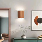 Resin Wall Lamp with Ribbed Shade – Modern Interior Design