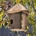 Wooden Birdhouse with Hanging Strap