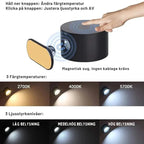 Wiederaufladbare LED-Wandleuchte mit drehbarem Kopf