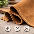 Canvas work apron with cross straps and multiple pockets