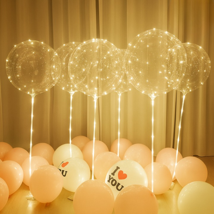 LED-Lichtballons - 10 Stück -   Mivoza Deutschland
