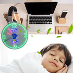 USB-Ventilator mit LED-Uhr und Temperaturanzeige