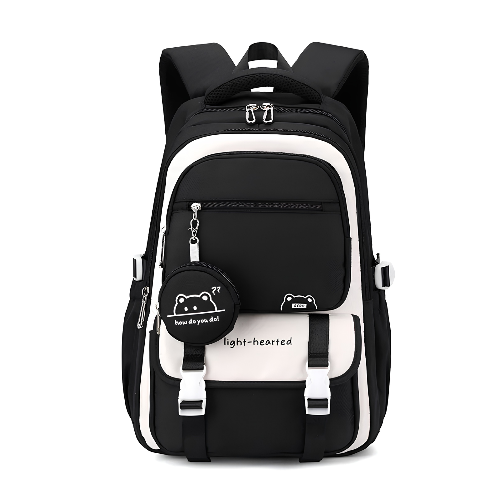 Kawaii Schulrucksack mit mehreren Fächern und Mini-Tasche
