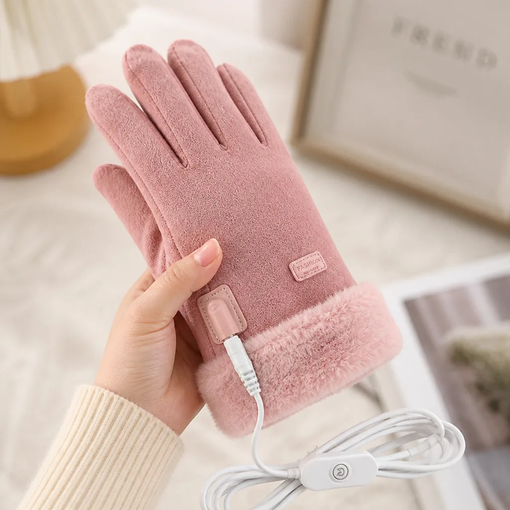 Beheizbare Handschuhe mit Touchscreen-Finger und Akku