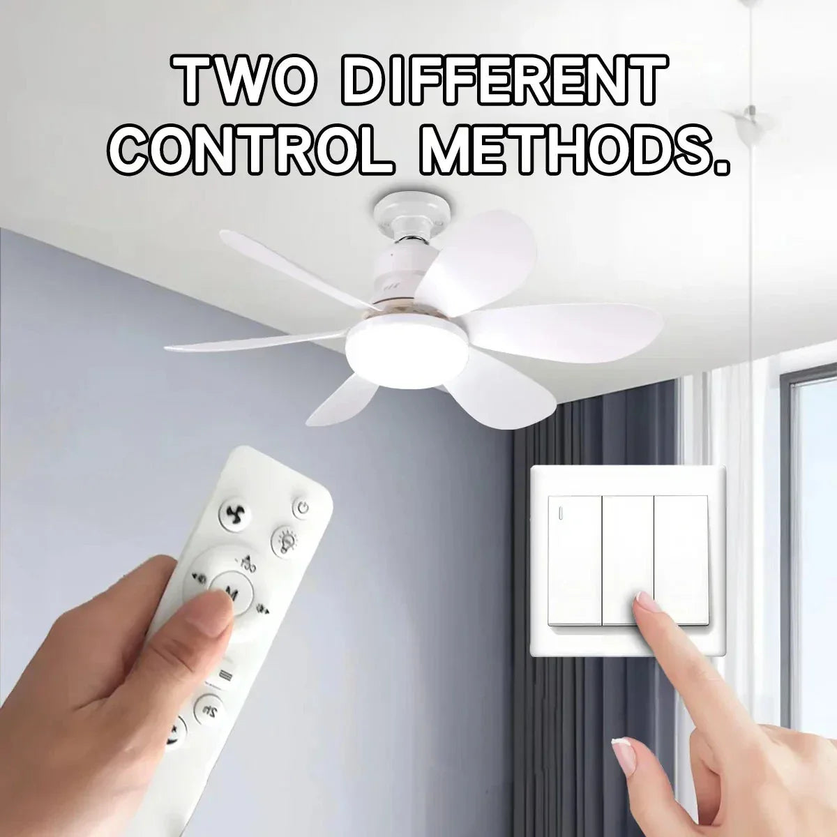 Deckenventilator LED mit Fernbedienung und dimmbarem Licht