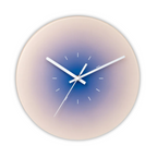 Glass Wall Clock with Modern Design – 30 cm Diameter